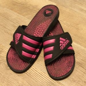Adidas Adissage Slide Sandals Black/Pink